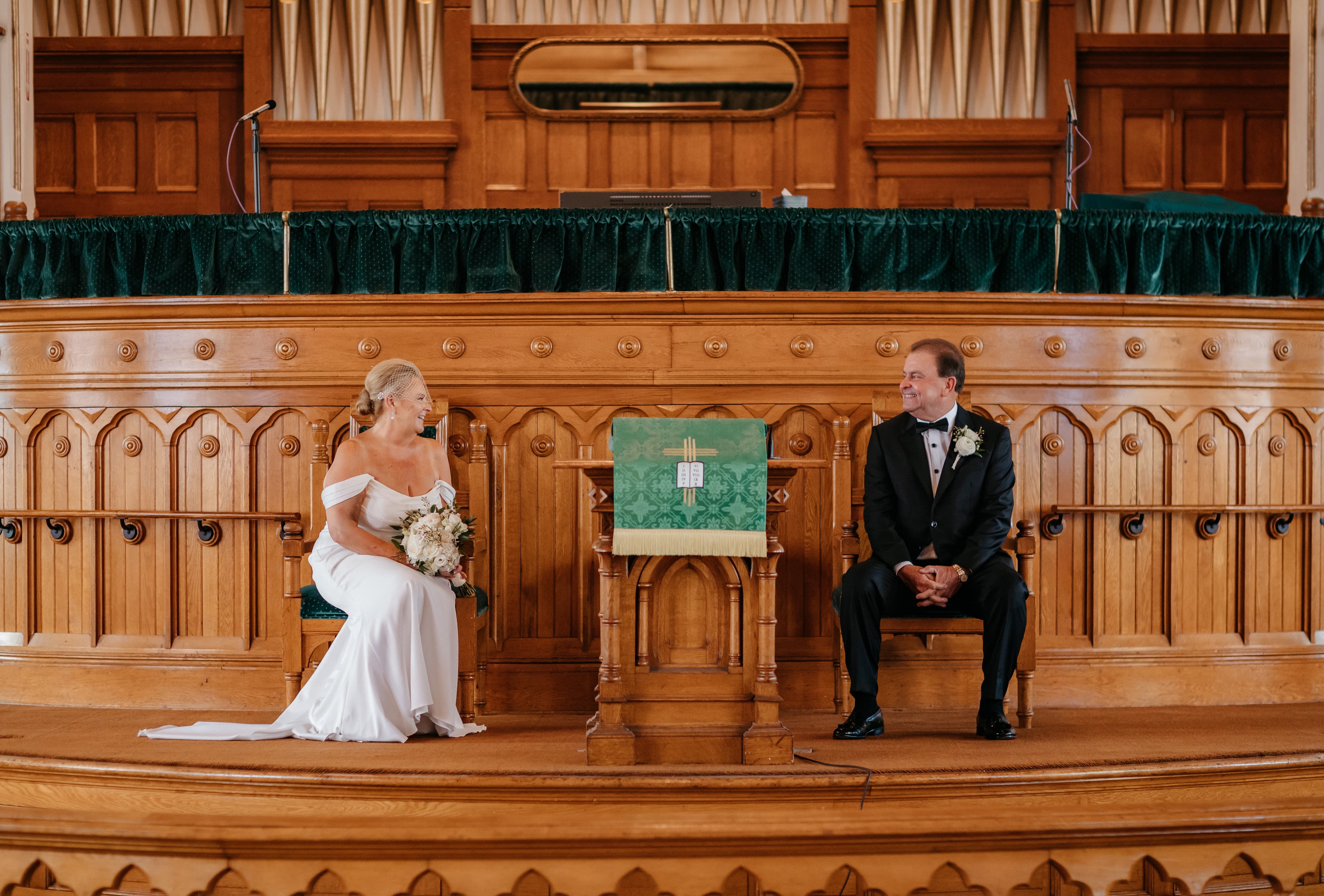 Bride and groom photographed by Love Story Media near Albany, NY